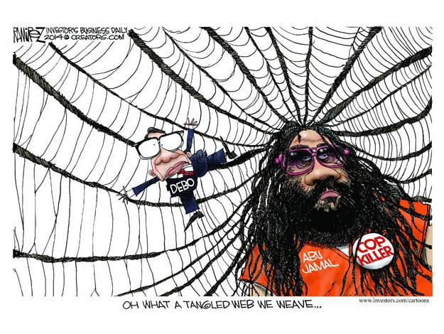 Political cartoon Abu Jamal Debo Senate