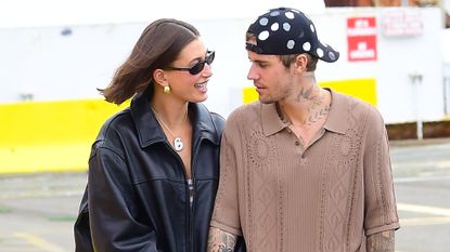 Hailey Bieber and Justin Bieber are seen on August 29, 2023 in New York City.