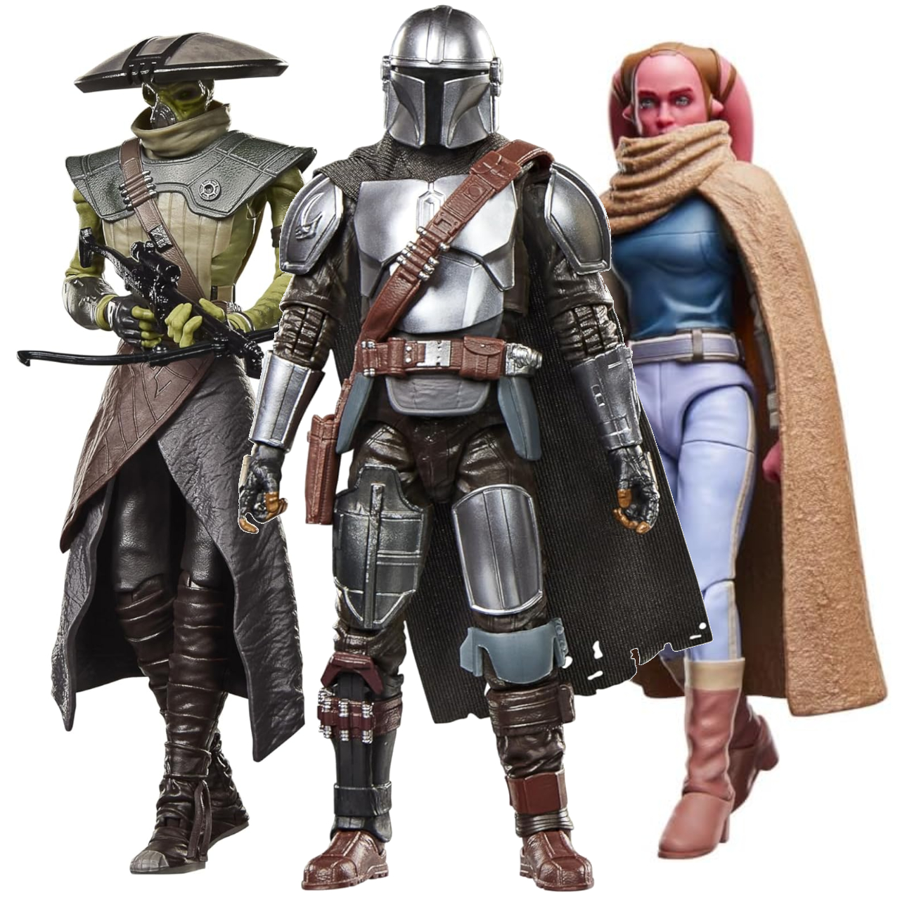 Star Wars The Black Series action figures against a plain background