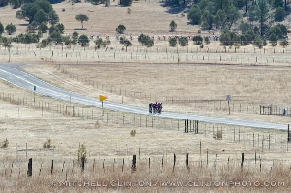 The break, about 45 seconds ahead of the field.