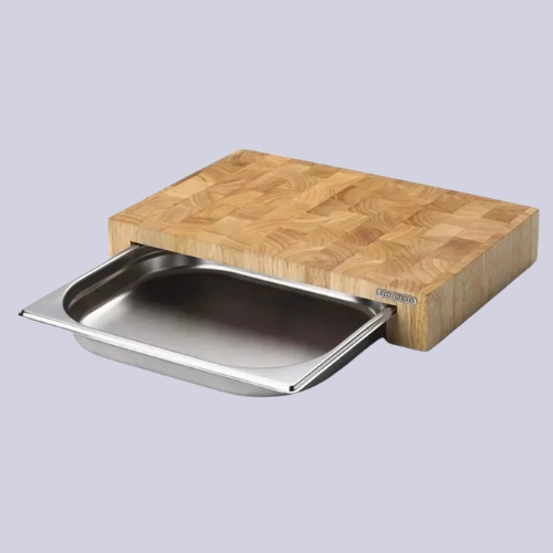 Japanese Knife Company, Continenta Cutting Board with Stainless Steel Drawer