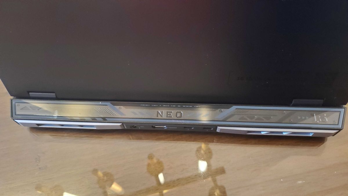 black gaming laptop