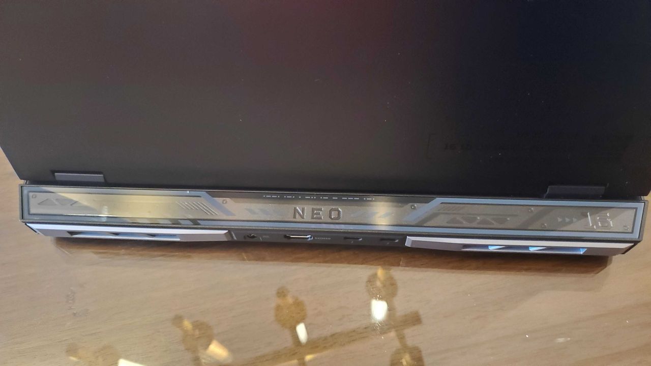 black gaming laptop