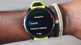 Viewing a course on Garmin Connect