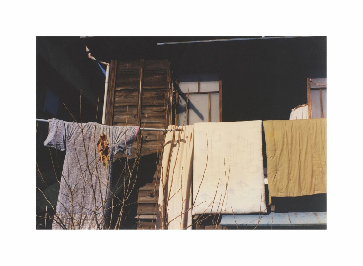 Clothes on a hanging line