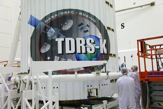 TDRS-K Spacecraft Inside Payload