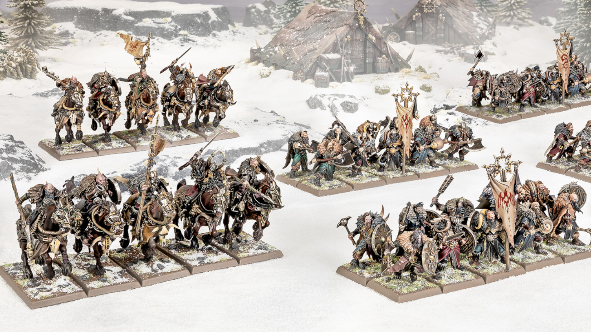 New Marauder units march on a snowy Warhammer battlefield