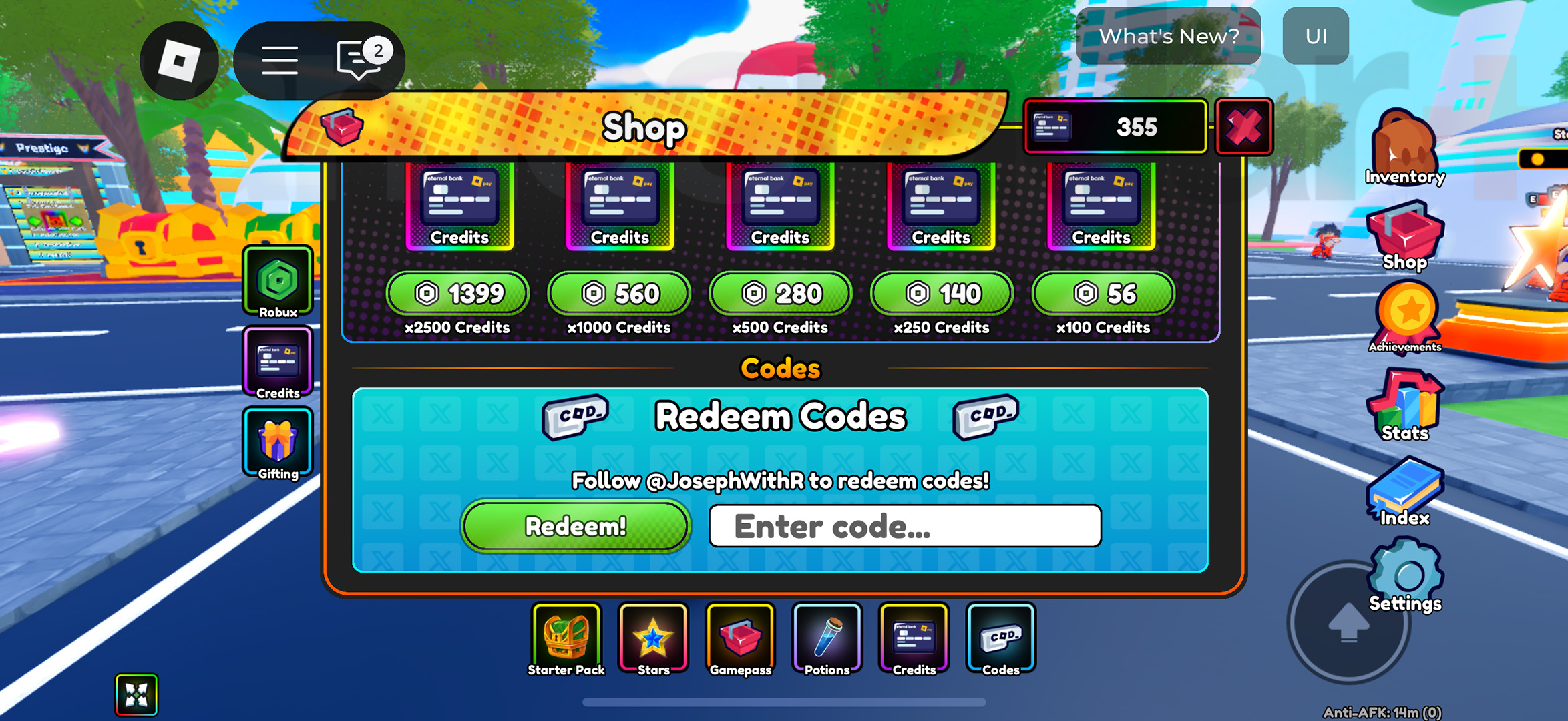 Anime Eternal codes