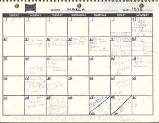 Van Halen 1975 gig diary