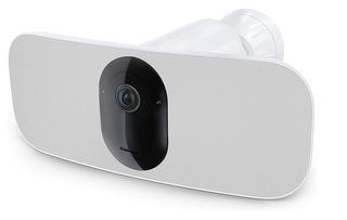 arlo pro 3 floodlight camera cut out on white background