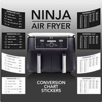 Air Fryer Conversion Chart Stickers | $6.40 at Etsy