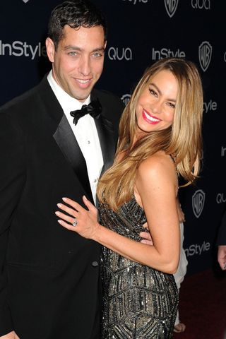Nick Loeb And Sofia Vergara At The Warner Bros & InStyle After-Party