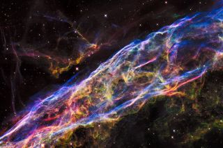 The Veil Nebula was observed by the NASA/ESA Hubble Space Telescope. Image released Sept. 24, 2015.