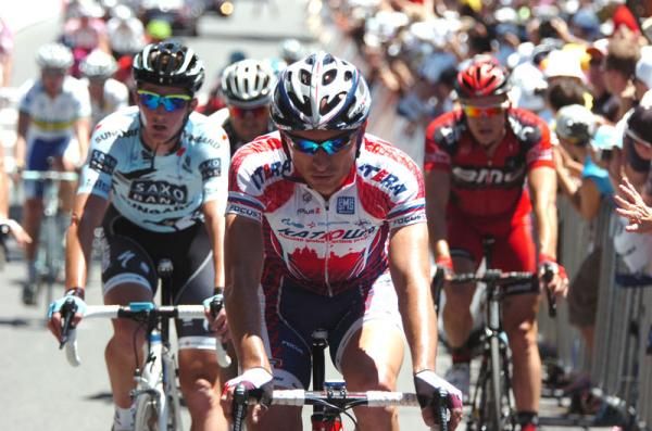 Serguei Ivanov (Katusha) crosses the line
