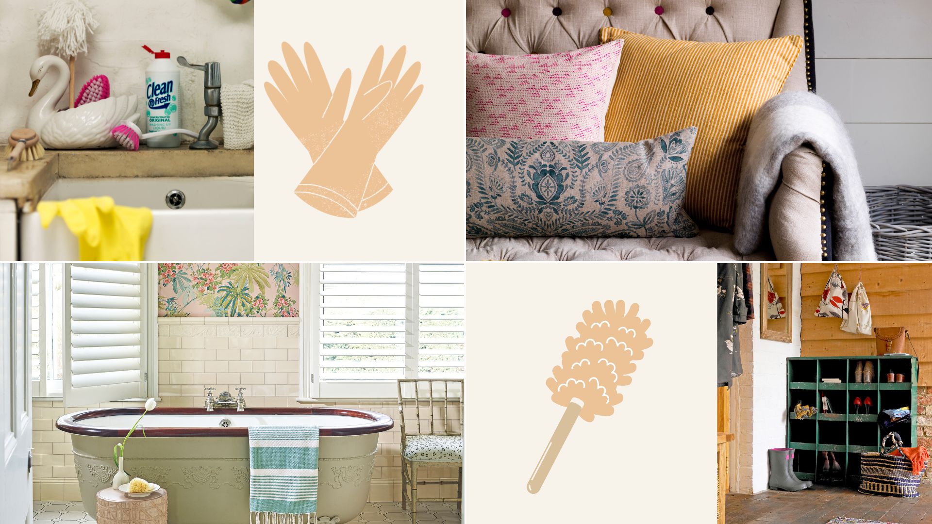 Compilation of common areas around the home we forget to clean that make a house smell 