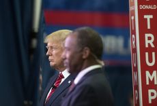 Front-runners Donald Trump and Ben Carson.