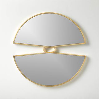Meji Brass Round Wall Mirror 32 Inches