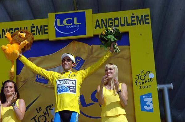 Contador earned this yellow jersey