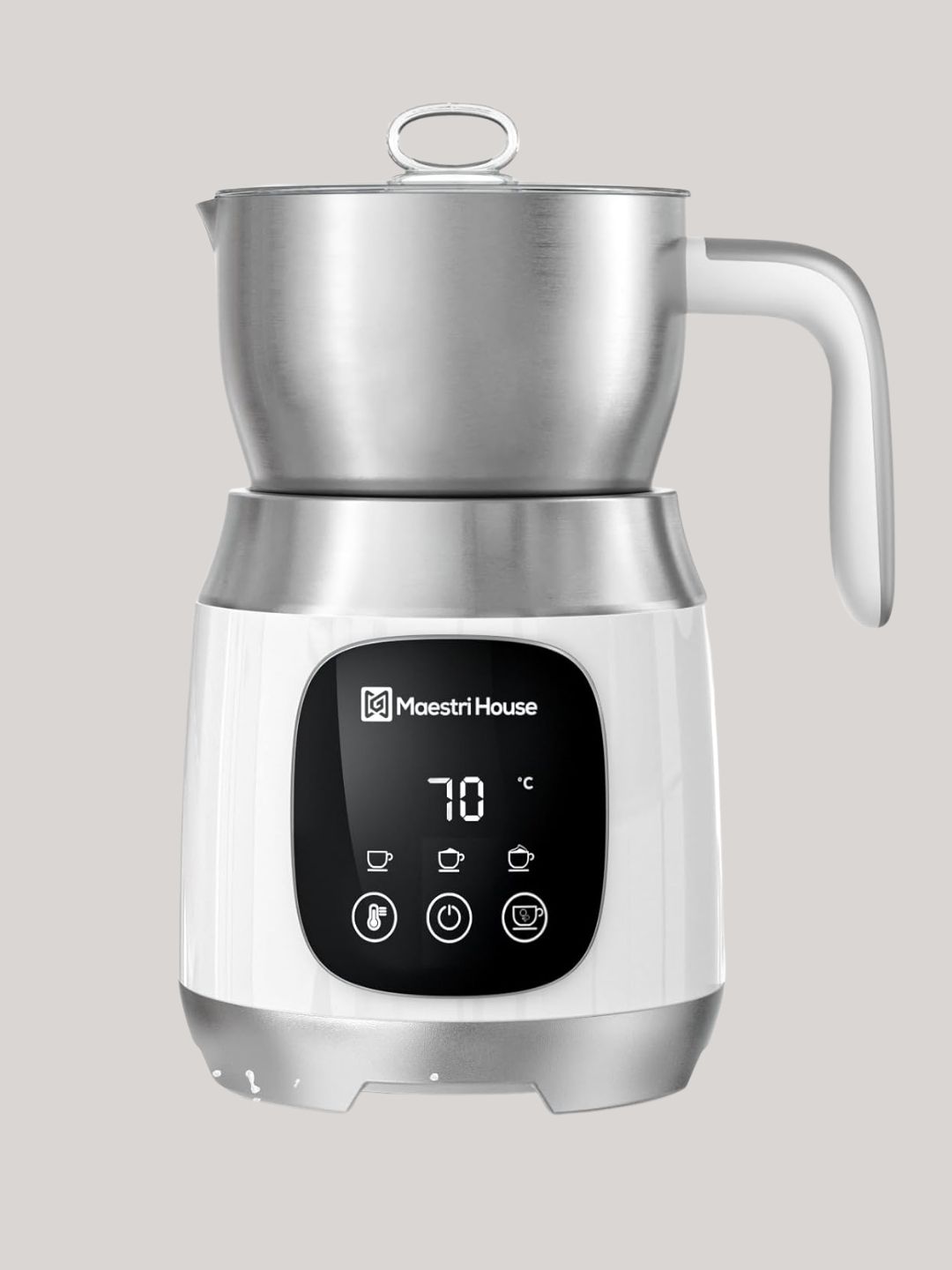 Maestri House, Milk Frother With Variable Temperature and Foam Strength
