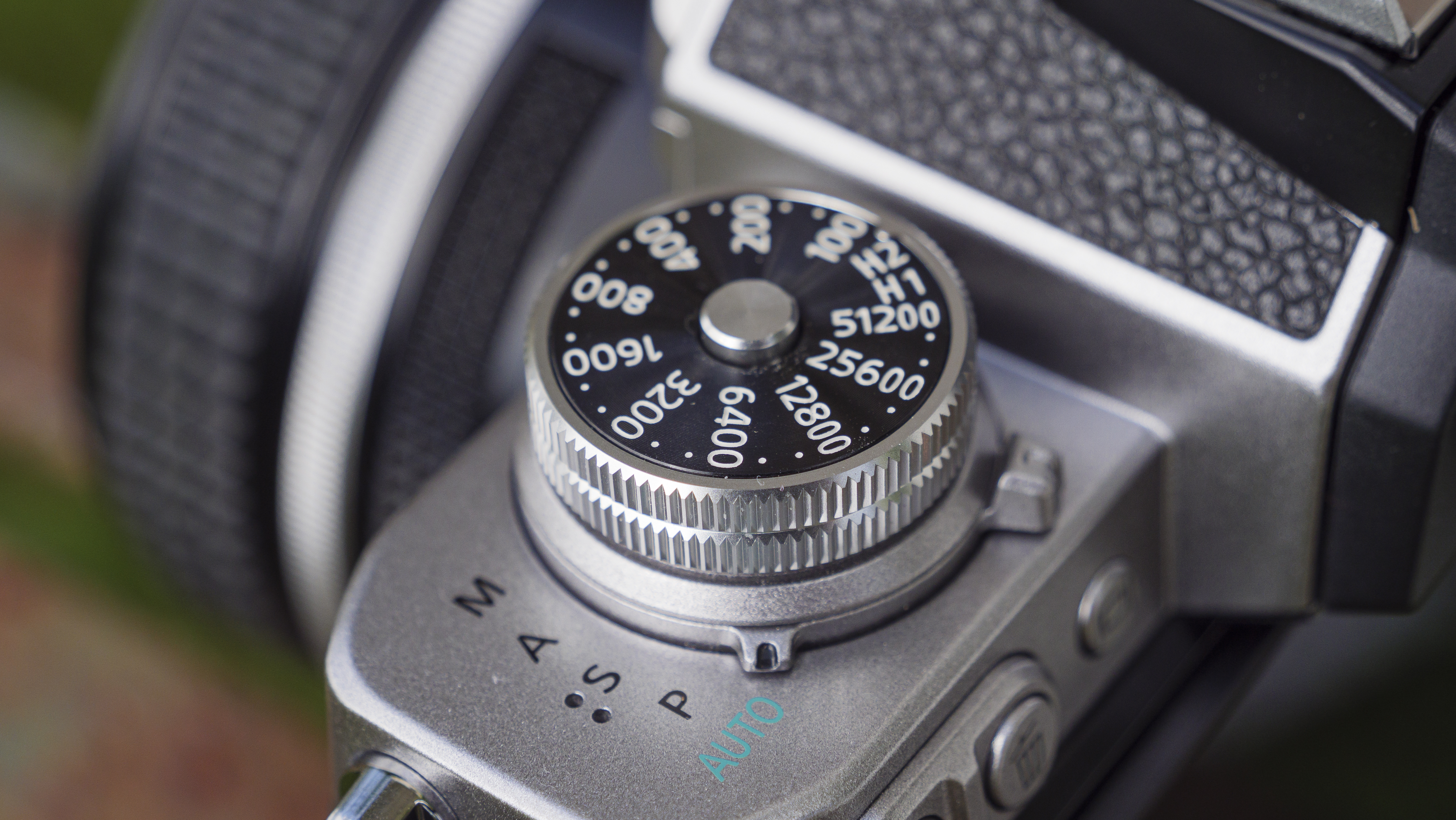 The ISO dial of the Nikon Z fc