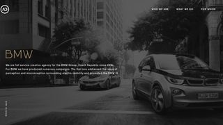 Presenting its project images in monochrome adds a touch of class to this Prague agency’s new website