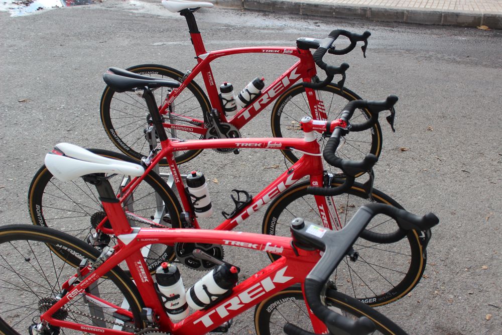 Trek Segafredo's fleet of bikes