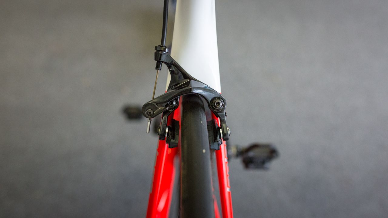 A closer look at the rear brake on the Aircode
