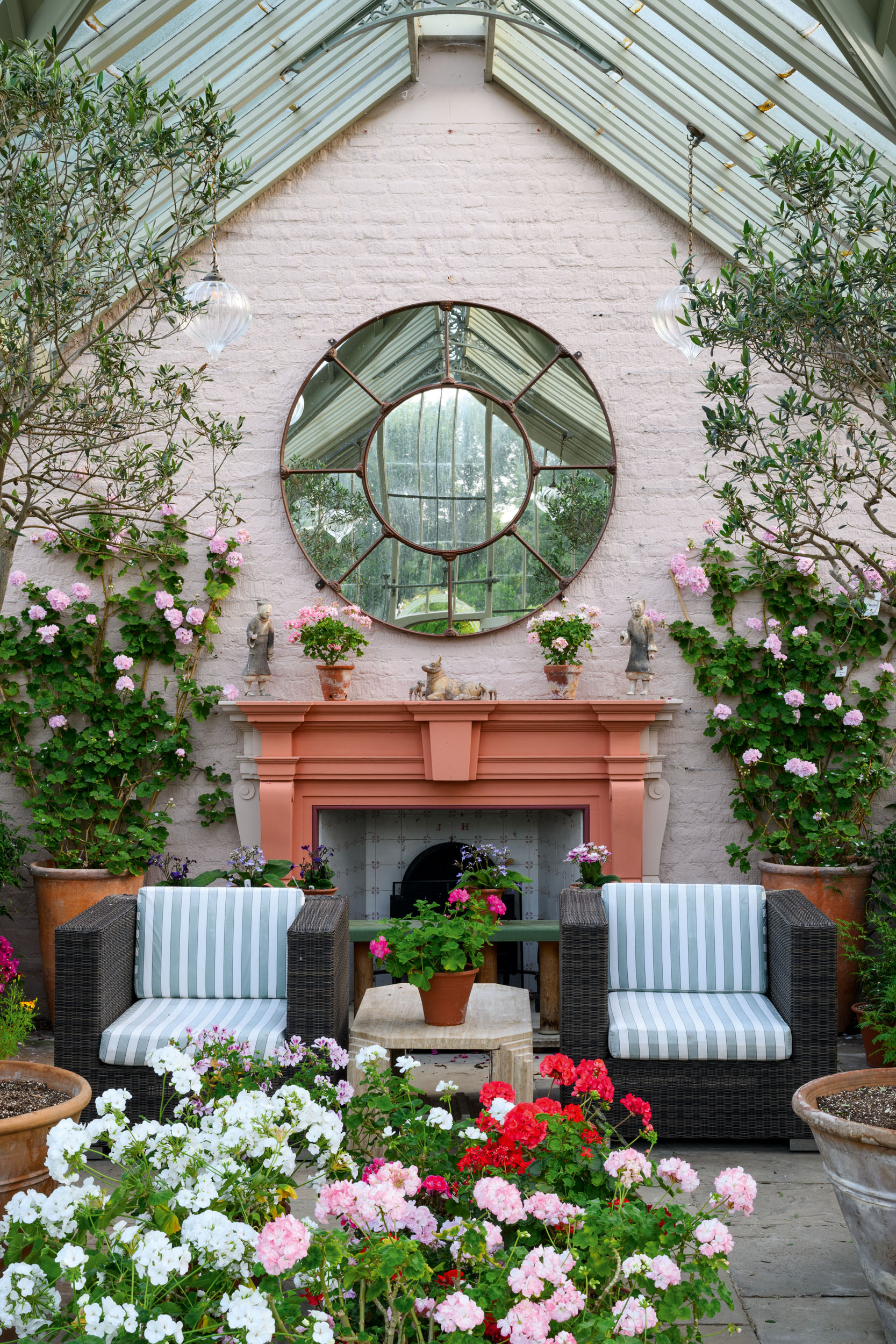 The gardens at Lasborough Park in Gloucestershire
