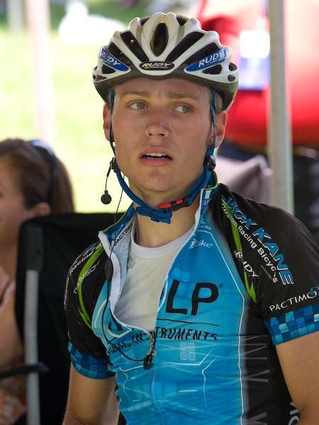 With the ban on race radios in most US races, racers like Alder Martz will no longer have to worry about race radios falling out of their ears.