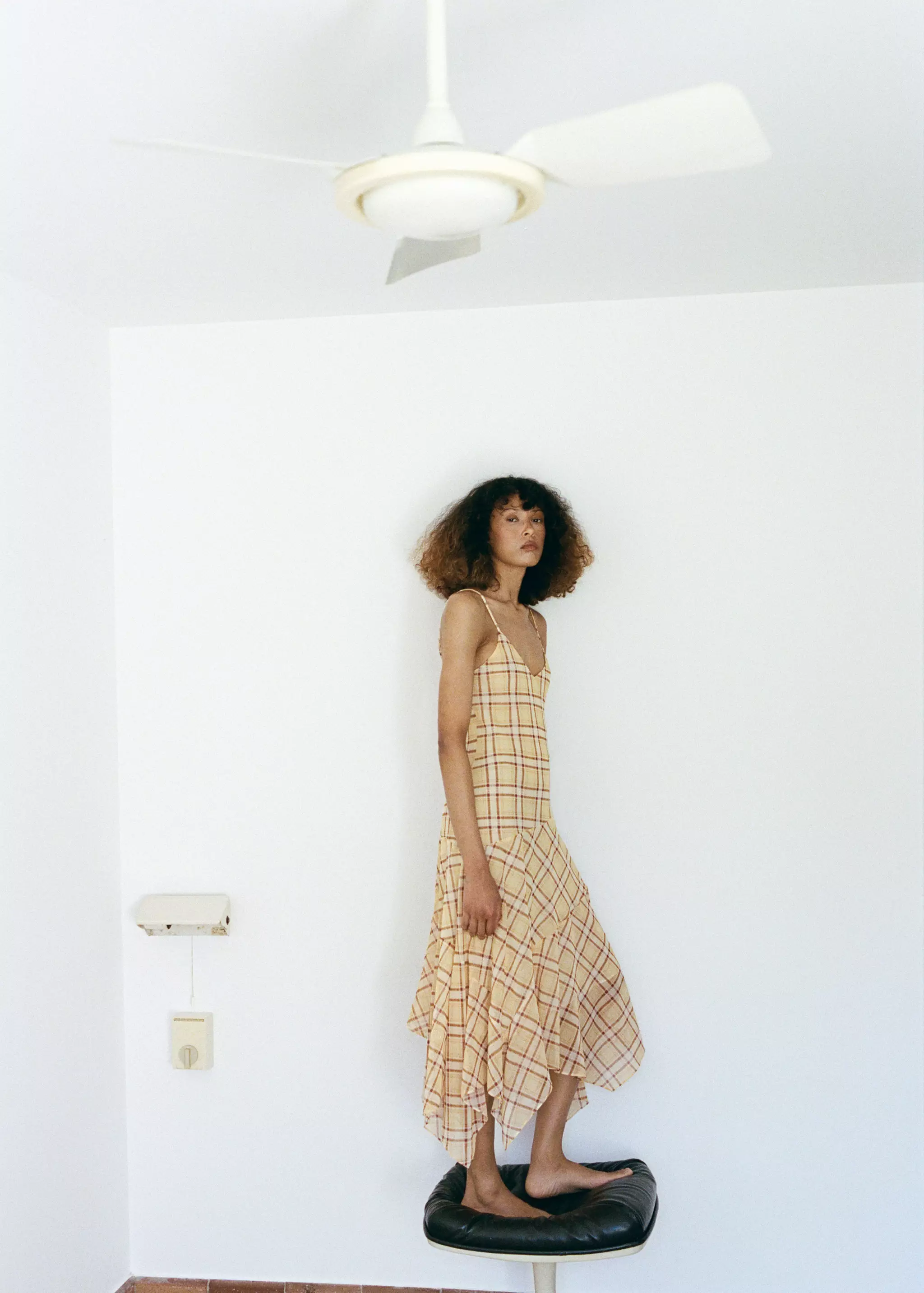 Check Asymmetrical Dress - Women | Mango United Kingdom