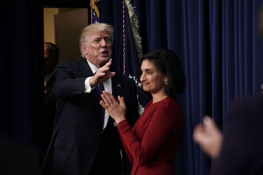 Trump and CMS Administrator Seema Verma