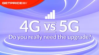 Purple background with white writing that says 4G vs 5G Do you really need the upgrade?