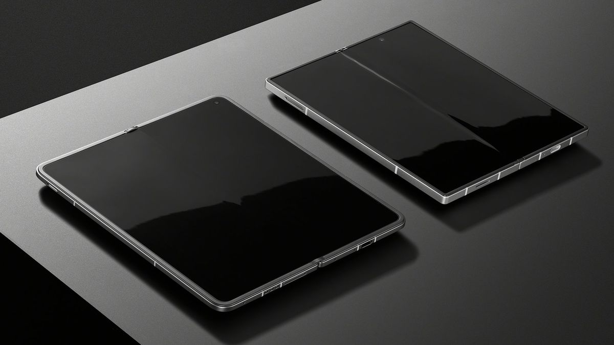 An image of the OnePlus Open 2 shown next to an unnamed foldable phone as shared by Oppo executive Pete Lau