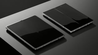 An image of the OnePlus Open 2 shown next to an unnamed foldable phone as shared by Oppo executive Pete Lau