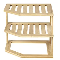 Lakeland Bamboo Corner Shelf