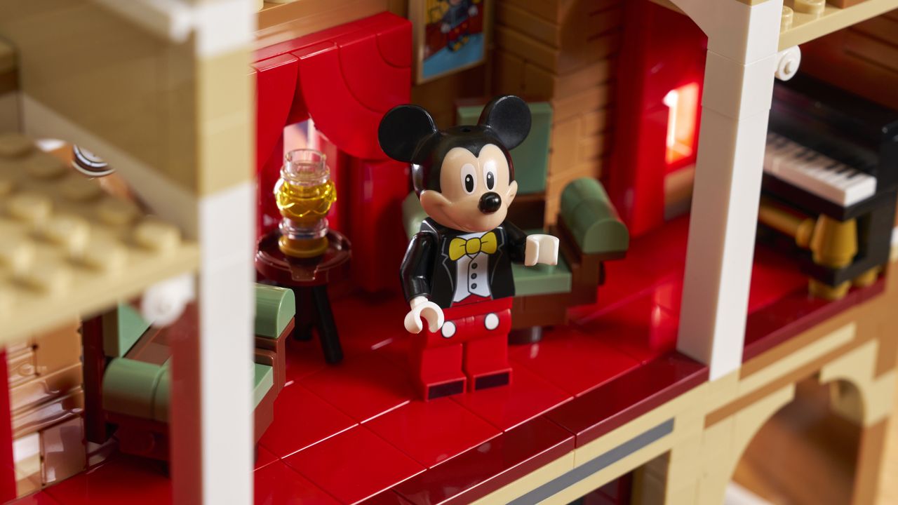 Mickey Mouse in the Disney Apartment in the Lego Main Street USA set