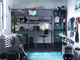 Teen bedroom with space to hang out by Ikea