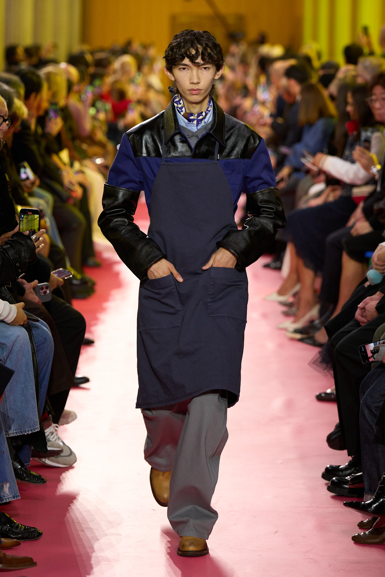 models on the Miu Miu Spring 2026 runway