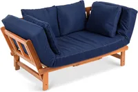 7. Best Choice Products Outdoor Convertible Acacia Wood Futon Sofa | Was $399.99, now $279.99 (save $120)