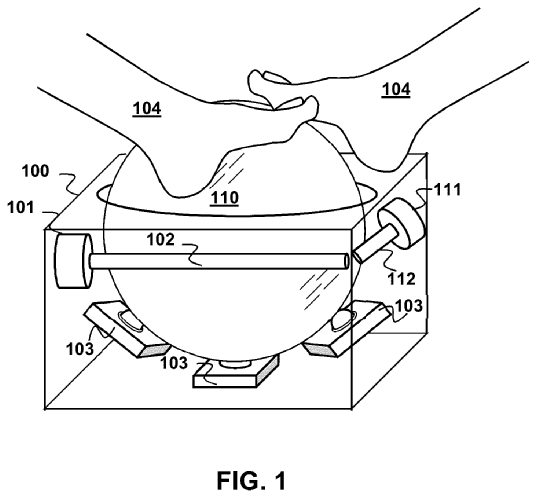 Sony Patent for a single ball operated controller for AR &amp; VR games
