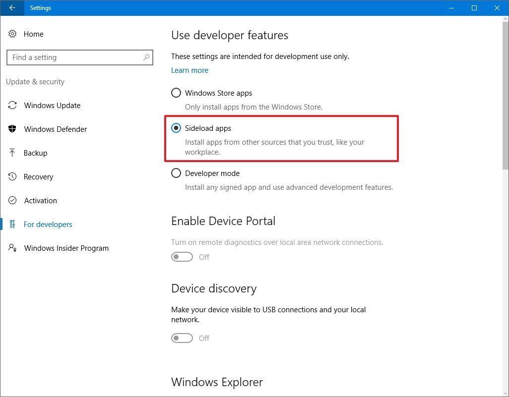 How to enable Windows 10 to sideload apps | Windows Central