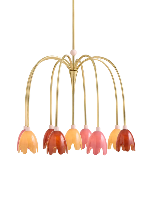 Merve Kahraman Floral Glass Chandelier