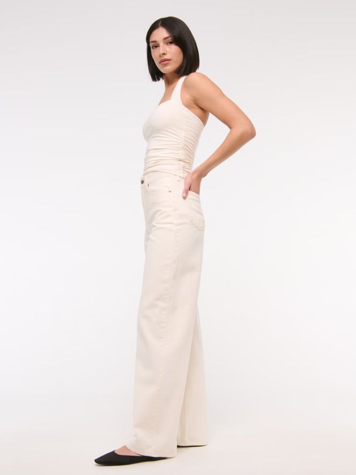 Abercrombie & Fitch High Rise Wide Leg Jean
