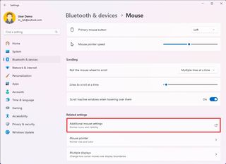 Additional mouse settings