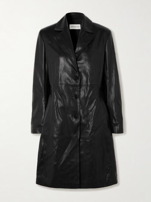 Eames paneled leather jacket