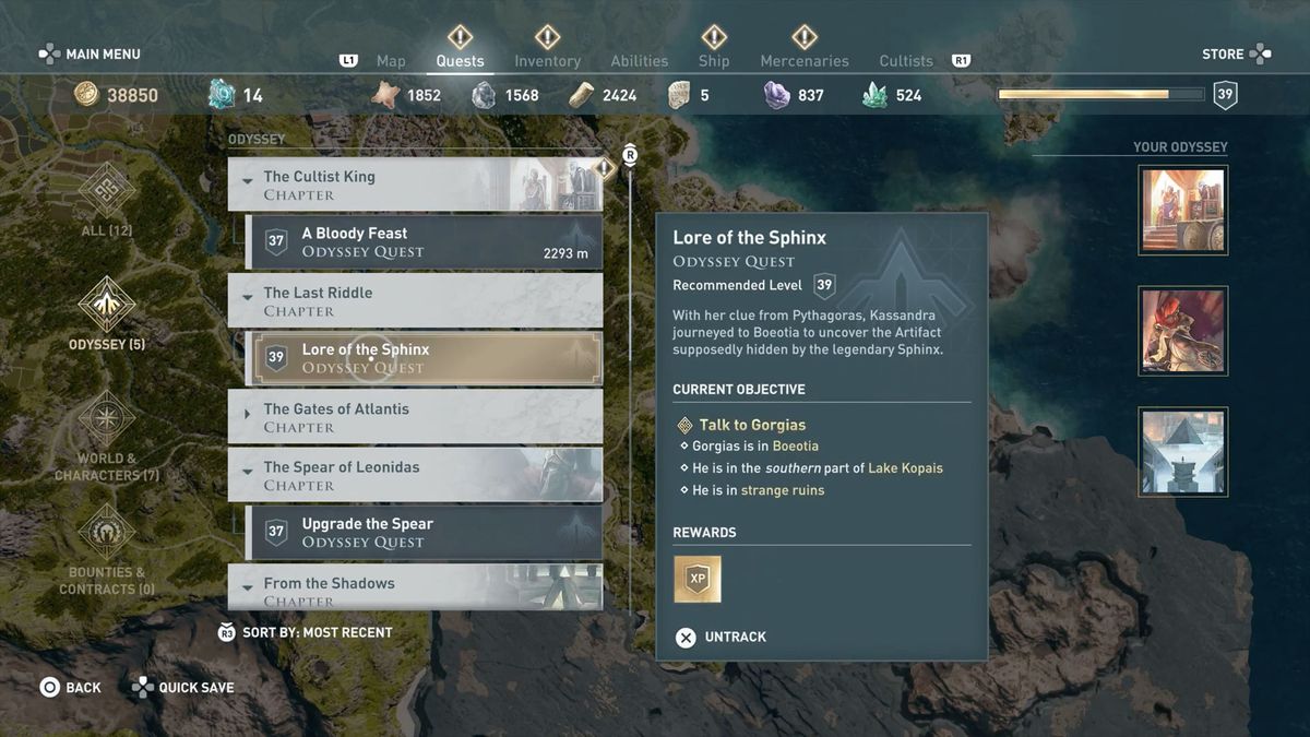 Assassin's Creed Odyssey Sphinx Location and riddles GamesRadar+