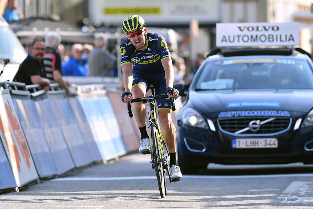 Luke Durbridge finished second during stage 1 at Three Days of De Panne