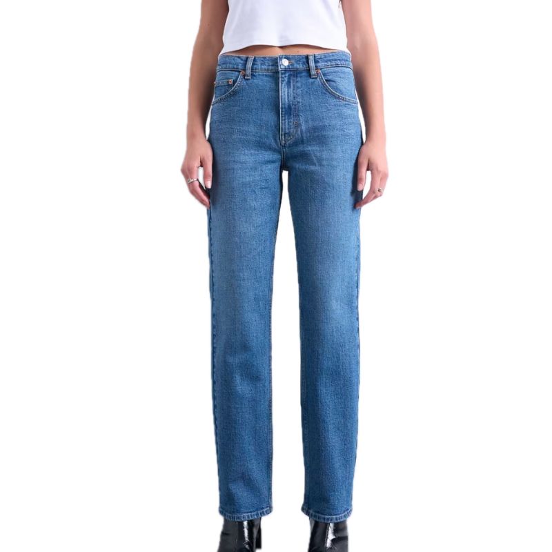 Topshop , Orson Mid Rise Comfort Straight Jean