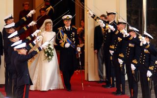 Queen Maxima on her wedding day in 2002