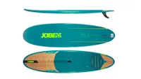 Jobe Ventura 10.6 Paddle Board in teal with bamboo areas